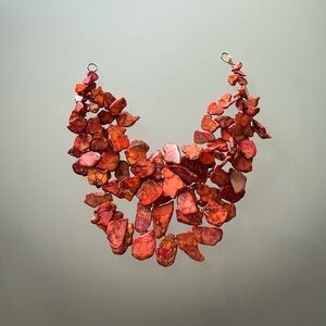 NEW NEST Orange Jasper Chunky Necklace
